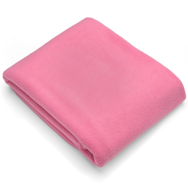 Bubble Gum Pink Solid Fleece Fabric